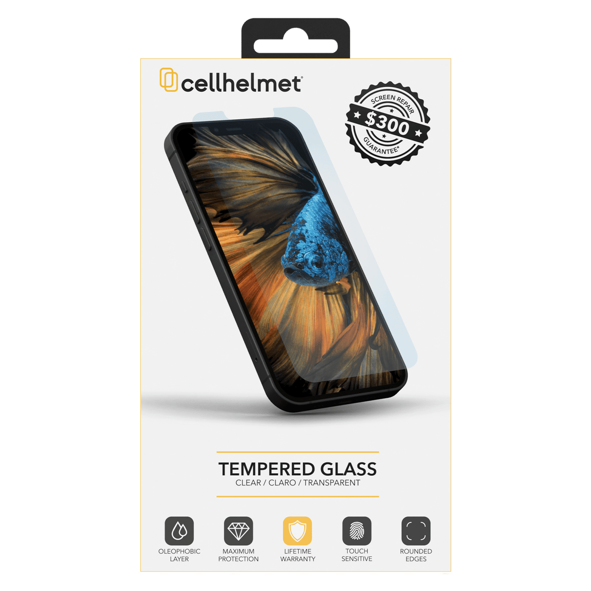 Cellhelmet - Tempered Glass Plus $300 Guarantee Screen Protector For Samsung Galaxy S23 Fe - Clear