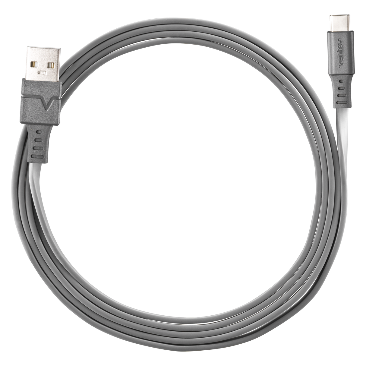 Ventev - Chargesync Usb A To Usb C 2.0 Cable 6ft - Gray