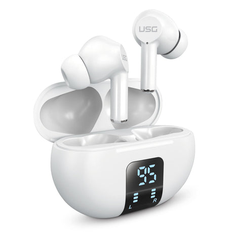 USG - AIRO TRUE WIRELESS BLUETOOTH EARBUDS - WHITE