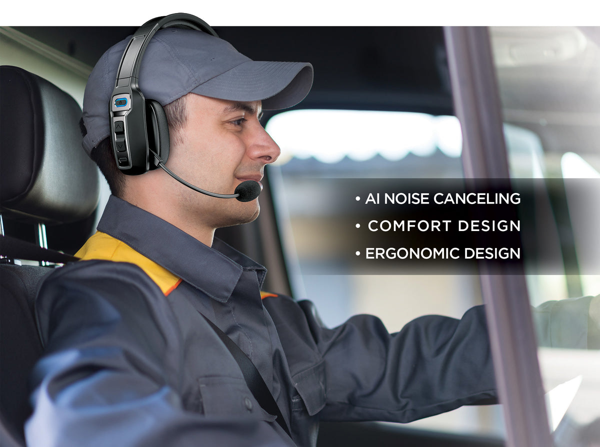 USG - Viper 2 Wireless Bluetooth Trucker / Office Headset - Black - image 5
