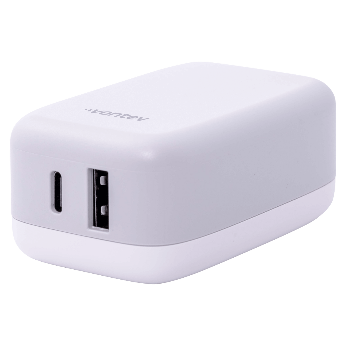 Ventev - 27w Ultrafast Usb C And Usb A Universal Wall Charger - Gray