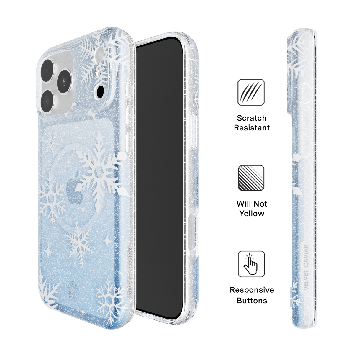 VELVET CAVIAR - IPhone 17 Pro Max MagSafe Case - Snow Angel Glitter