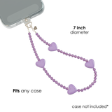 VELVET CAVIAR - Phone Charm Wristlet - Purple Heart