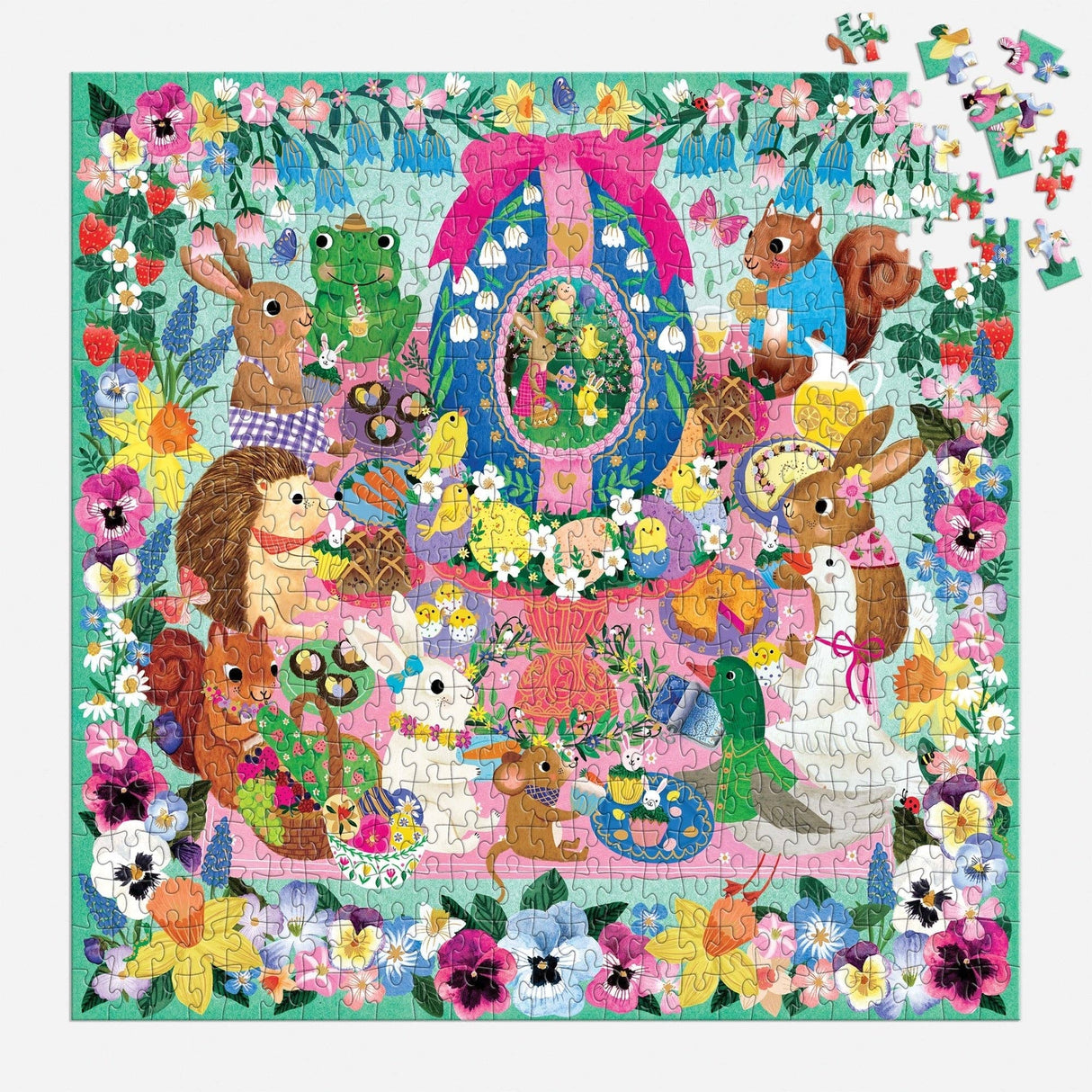 Mudpuppy - Egg-cellent Day 500 Piece Foil Family Puzzle