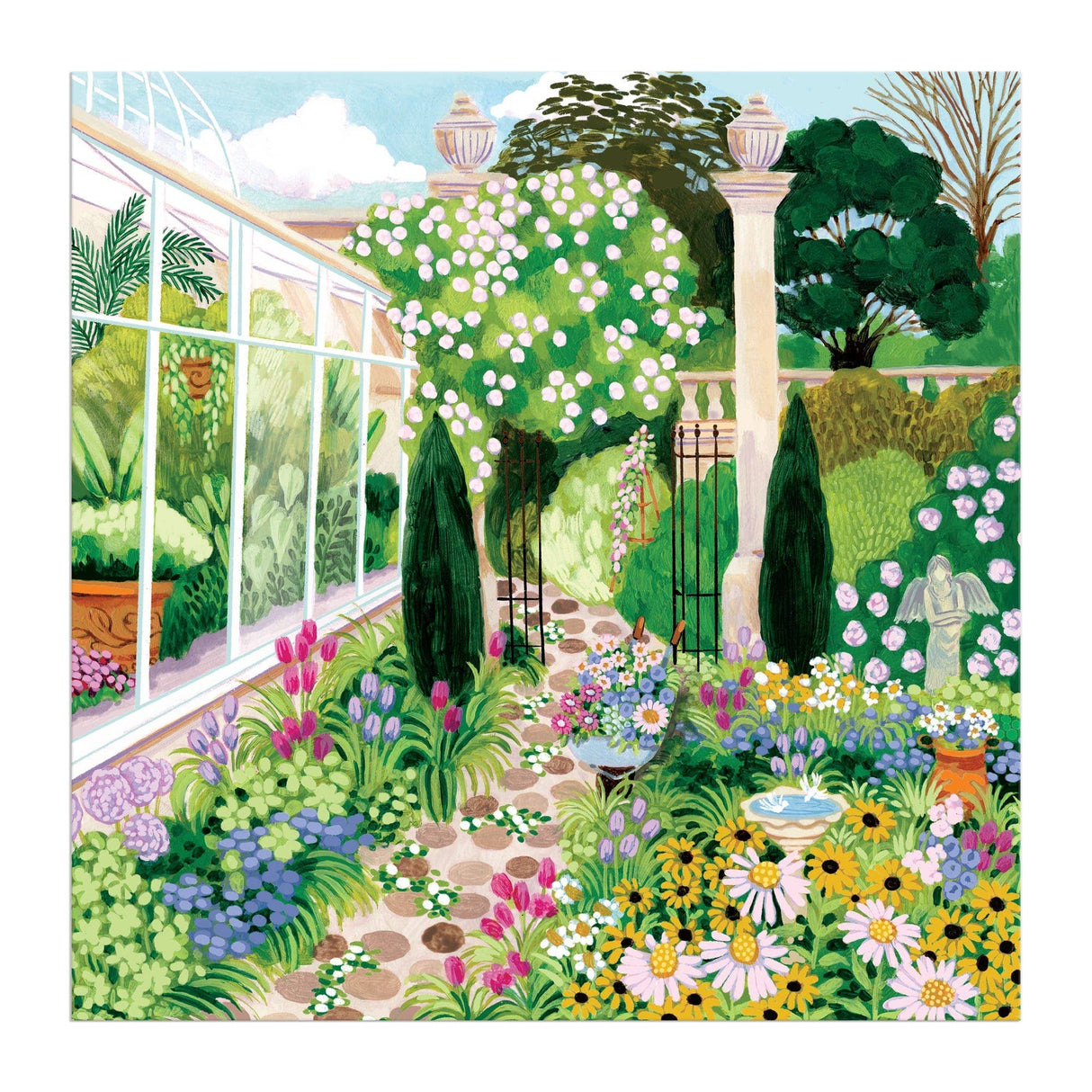 Galison - Evergreen Gardens 500 Piece Puzzle