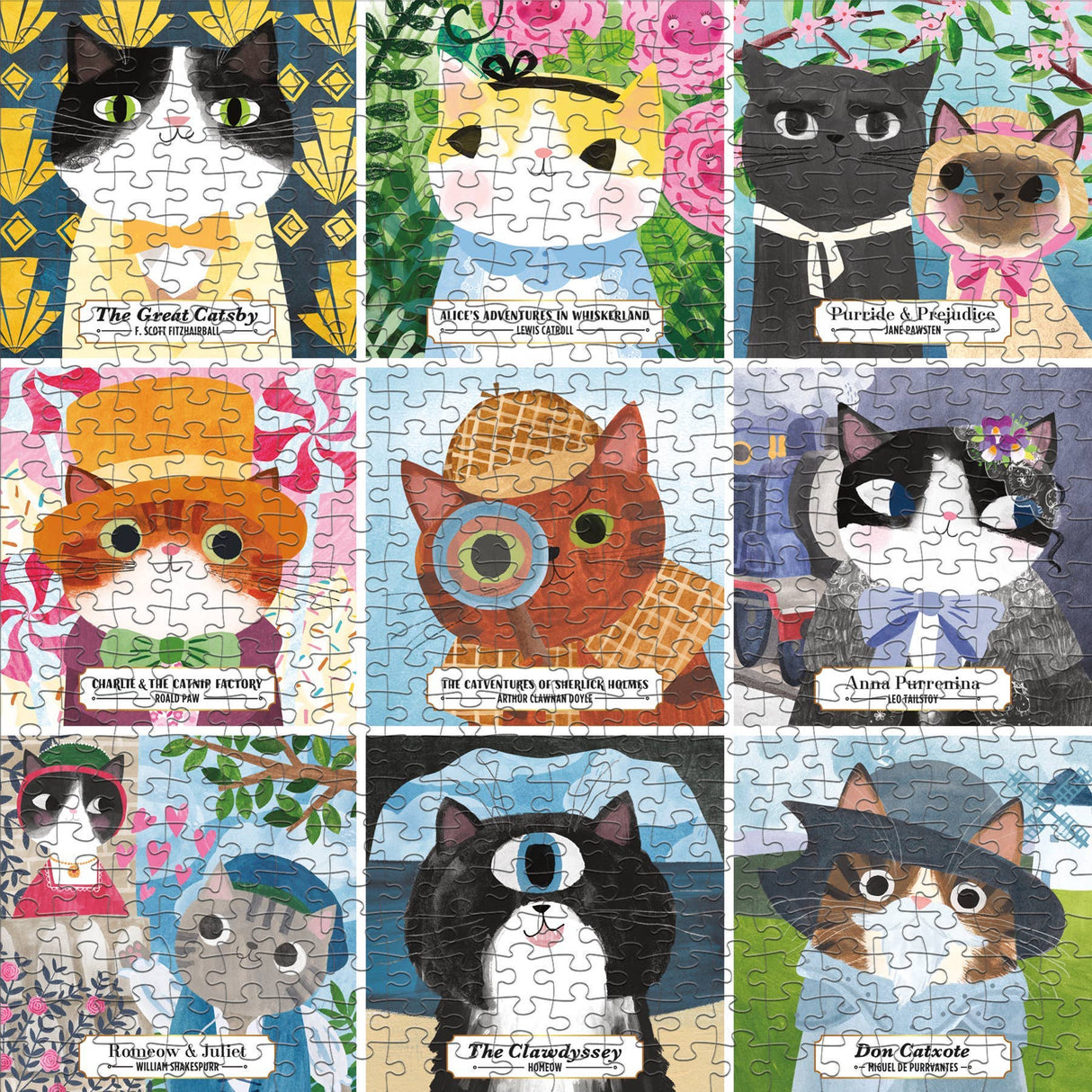 Bookish Cats 500 Piece Family Puzzle