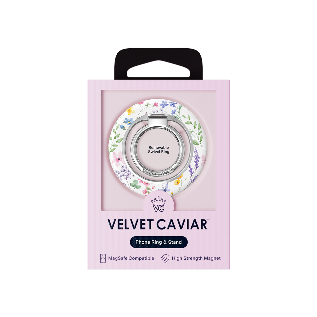 VELVET CAVIAR - Magnetic Phone Ring & Stand - Enchanted Floral
