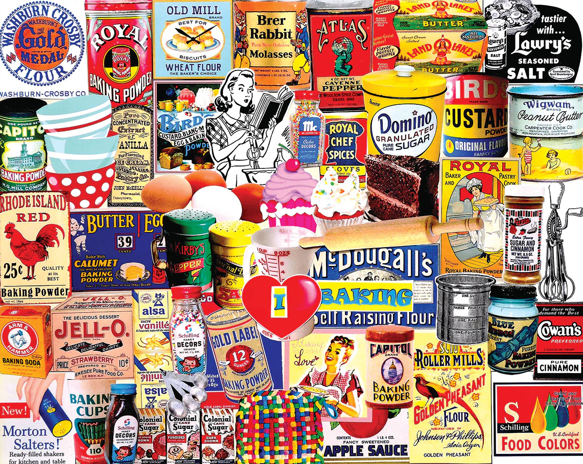 White Mountain Puzzles I Love Baking 1000 Piece Jigsaw Puzzle