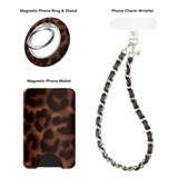 VELVET CAVIAR - 3pc Phone Accessory Gift Set - It Girl Leopard
