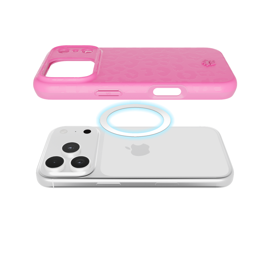 VELVET CAVIAR - IPhone 17 Pro MagSafe Case + Mag Phone Grip–Hot Pink Leopard