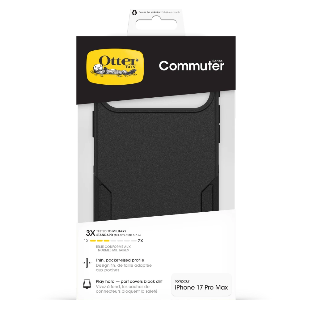 OtterBox - Commuter MagSafe Case with Camera Control for Apple iPhone 17 Pro Max - Black