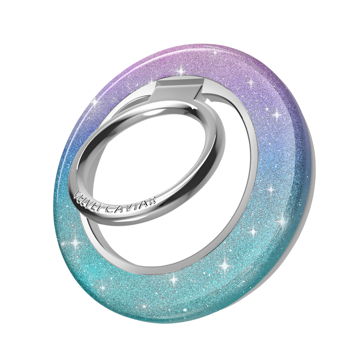 VELVET CAVIAR - Magnetic Phone Ring & Stand - Ombre Stardust Glitter