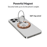 VELVET CAVIAR - Magnetic Phone Ring & Stand - Bronze Chrome Leopard