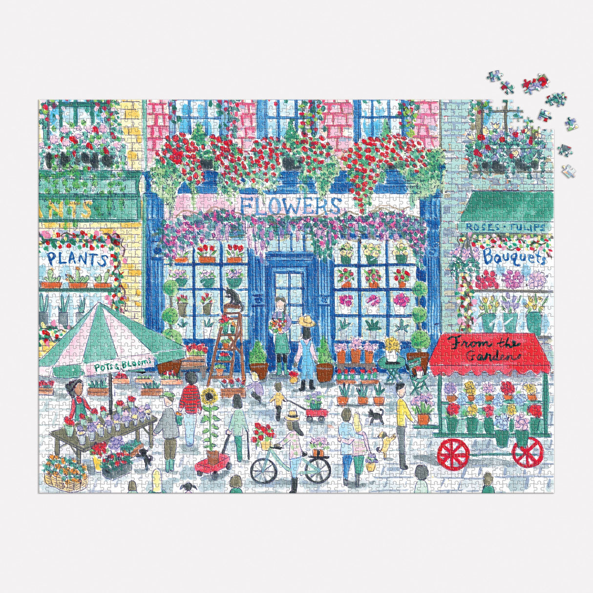 Galison - Michael Storrings Market in Bloom 2000 Piece Puzzle