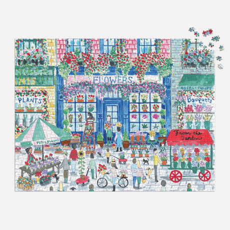Galison - Michael Storrings Market in Bloom 2000 Piece Puzzle