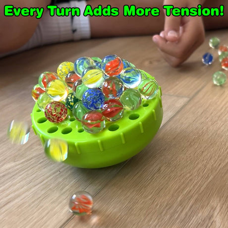 WobbleBall, Marble Balance Game for Kids, Include 50 Marbles