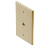 MID-SIZED 4C TEL WALL PLATE IVORY