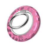 VELVET CAVIAR - Magnetic Phone Ring & Stand - Pink Ruby Leopard