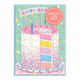 Galison - Confetti Birthday Cake Greeting Card Puzzle