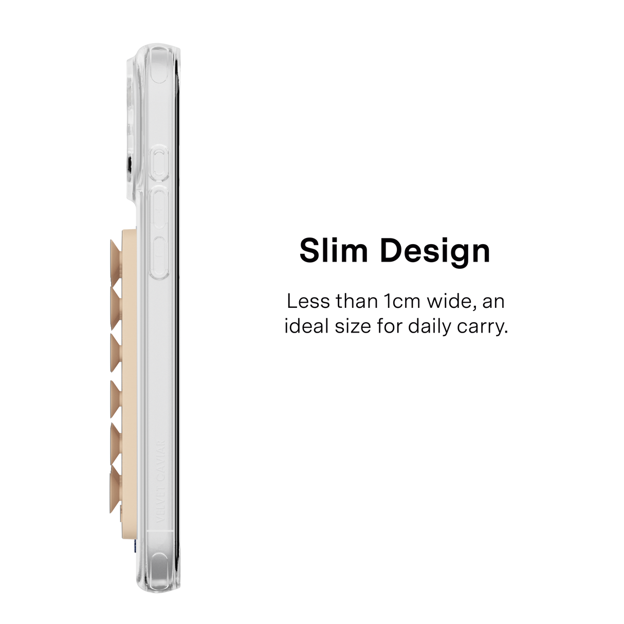 VELVET CAVIAR - Magnetic Suction Phone Mount- Nude