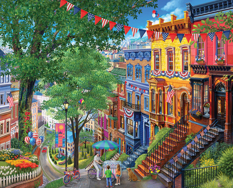 White Mountain Summer In the City- 1000 Piece Jigsaw Puzzle