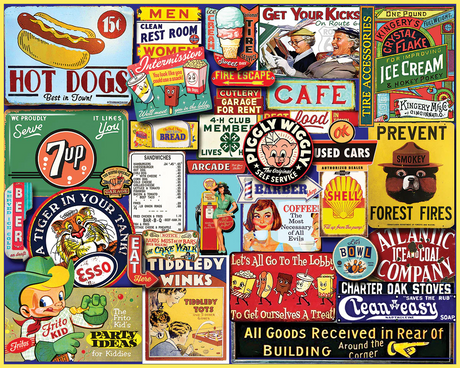 White Mountain Signs Of The Past - 1000 Piece Jigsaw Puzzle