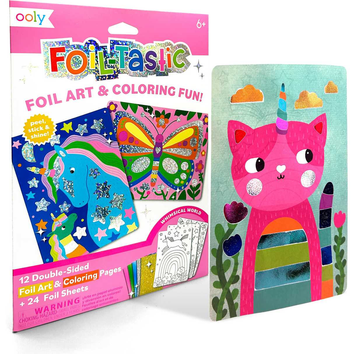 OOLY - Foil-tastic: Foil Art & Coloring Fun - Whimsical World (36 P