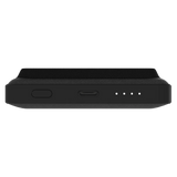 mophie - Snap Plus MagSafe Juice Pack Mini Wallet Wireless Charging Power Bank 5,000 mAh - Black