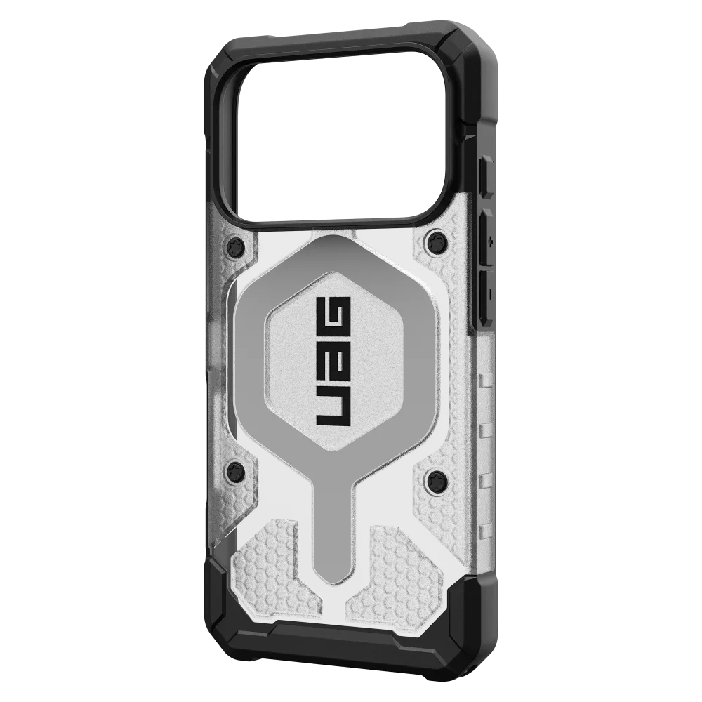 Urban Armor Gear (UAG) - Pathfinder Clear MagSafe Case for Apple iPhone 17 Pro - Ice and Silver