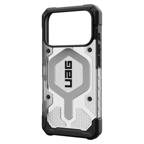 Urban Armor Gear (UAG) - Pathfinder Clear MagSafe Case for Apple iPhone 17 Pro - Ice and Silver