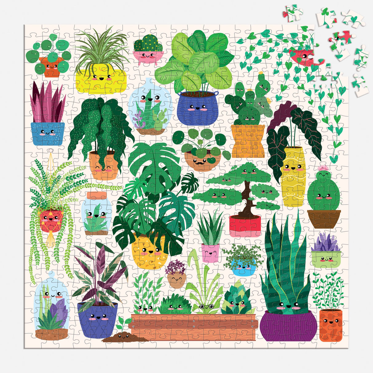 Mudpuppy - Happy Plants 500 Piece Family Puzzle