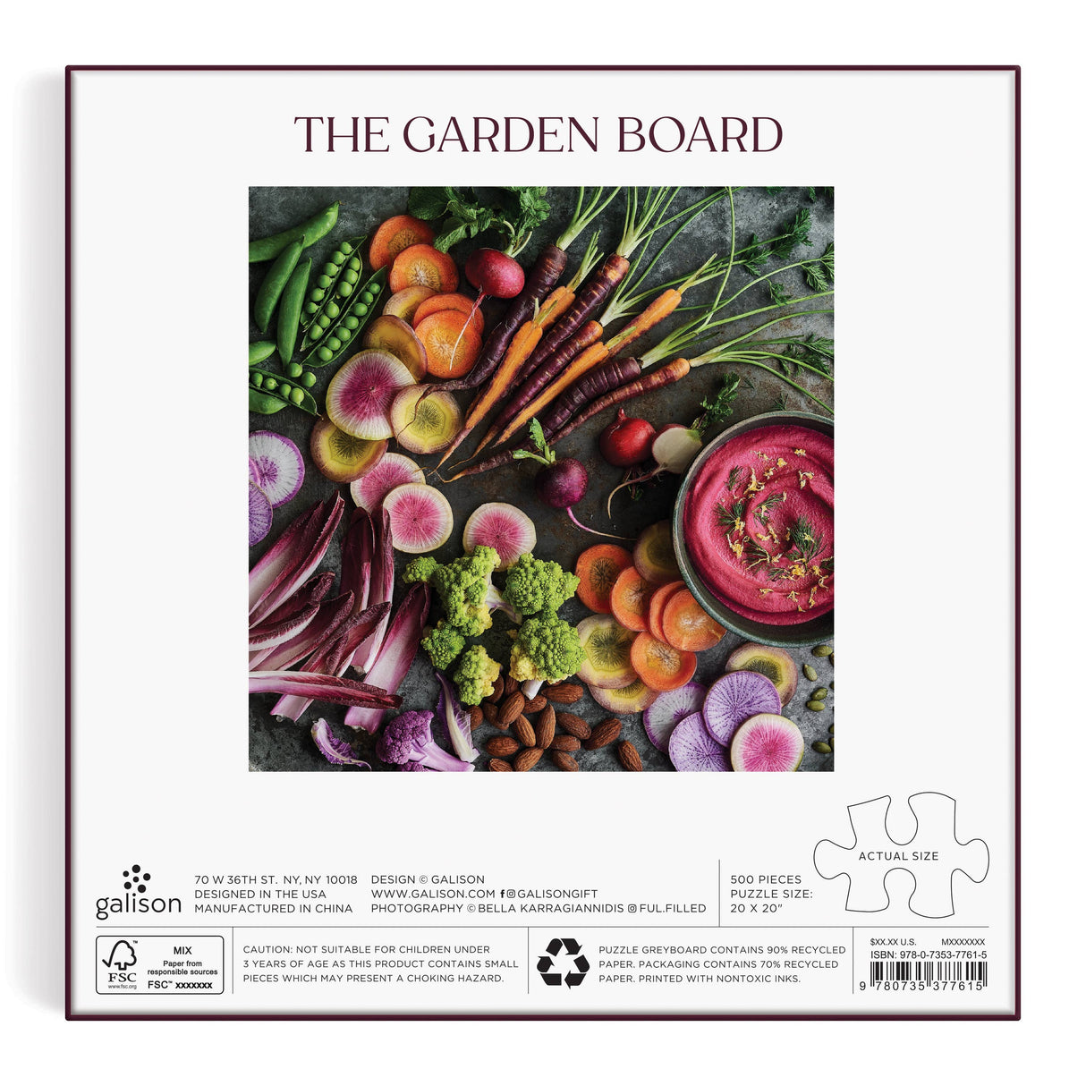 Galison - The Garden Board 500 Piece Puzzle
