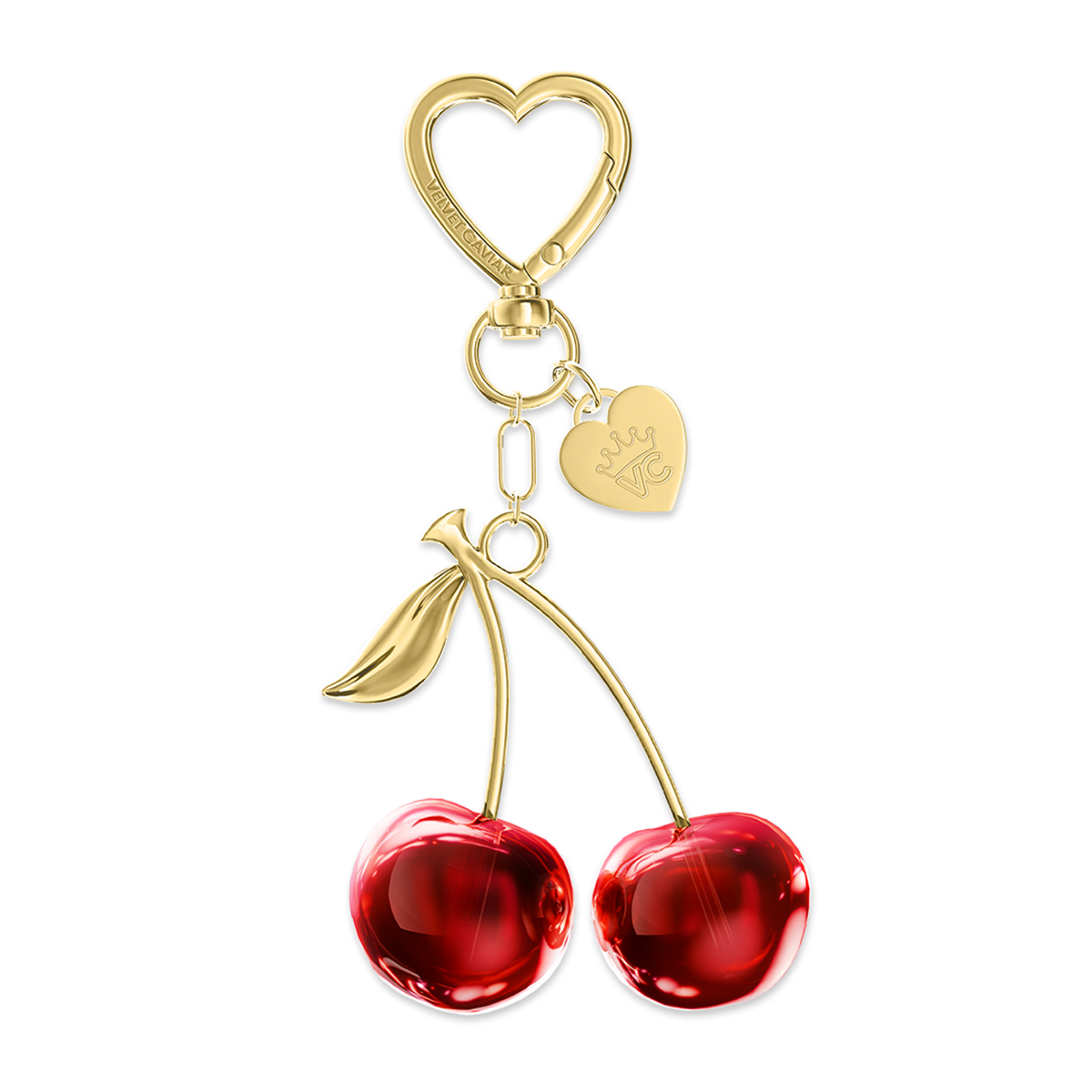 VELVET CAVIAR - Tech & Bag Charm- Cherry
