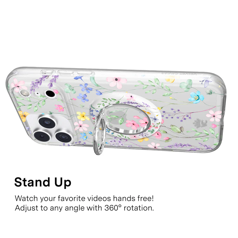 VELVET CAVIAR - Magnetic Phone Ring & Stand - Enchanted Floral