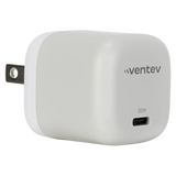 Ventev - 20W ULTRAFAST USB C Universal Wall Charger and USB C to USB C Cable - Gray