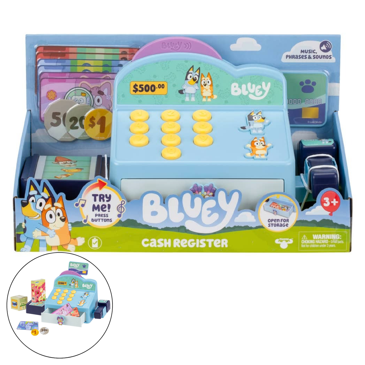 Toysmith - Moose Toys Bluey Cash Register