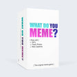 White box with 'What Do You Meme?' text on a light gray background