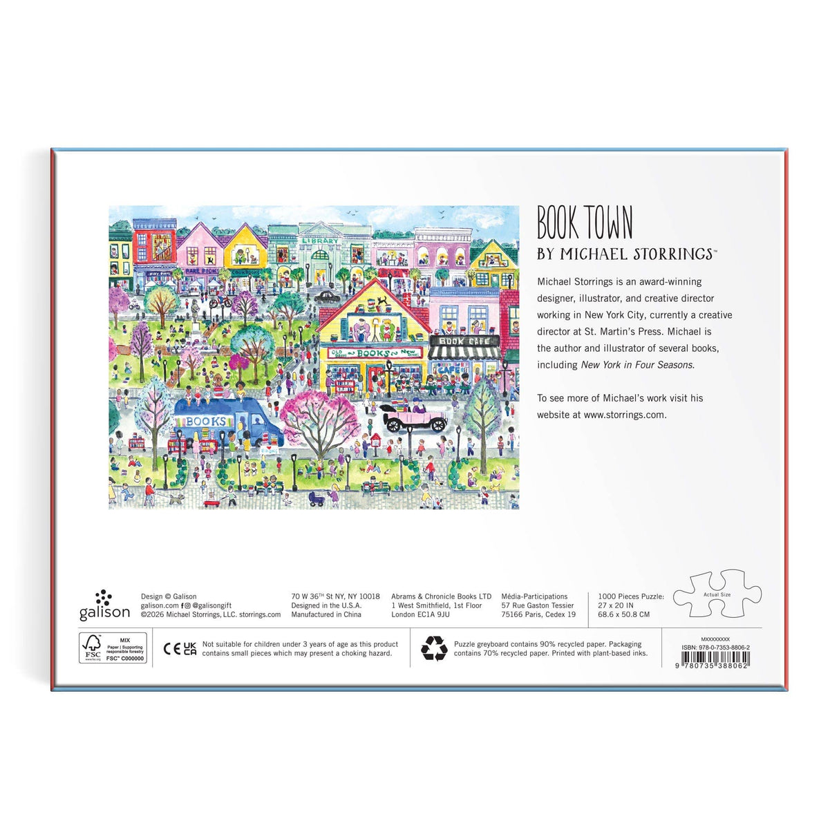 Galison - Michael Storrings Book Town 1000 Piece Puzzle