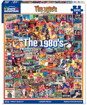 White Mountain Puzzles - The Eighties - 1000 Piece Jigsaw Puzzle