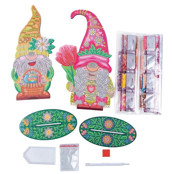 Crystal Art Deco Kit: Spring Gnomes (Set of 2)