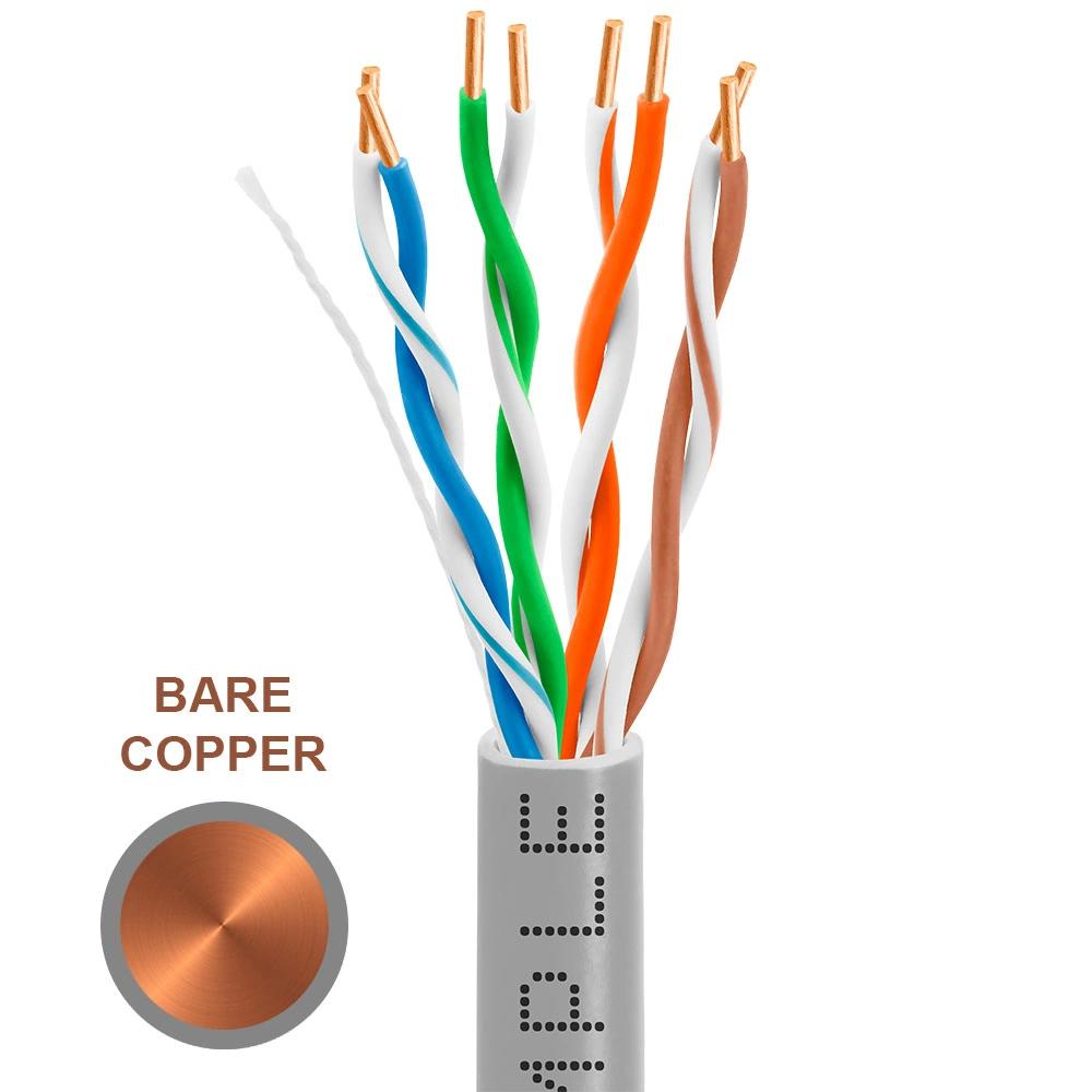 WIRE CAT6 RISER CMR GRAY 1' REELX PULL BOX