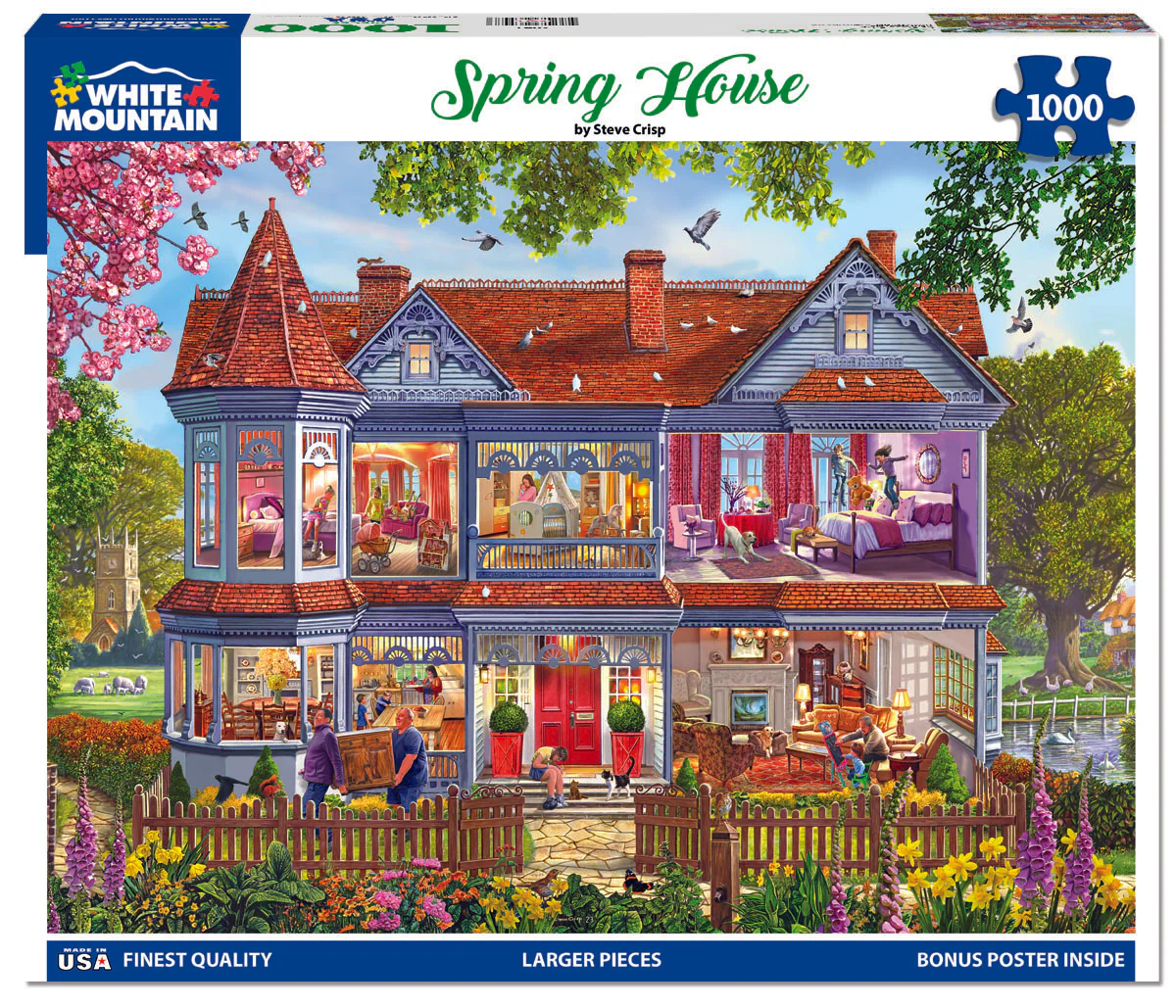 White Mountain Spring House- 1000 Piece Jigsaw Puzzle