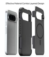 xBase Pixel 10/10 Pro ProTech Dual Layer MagSafe Compatible Rugged Armor Protective Case - Black