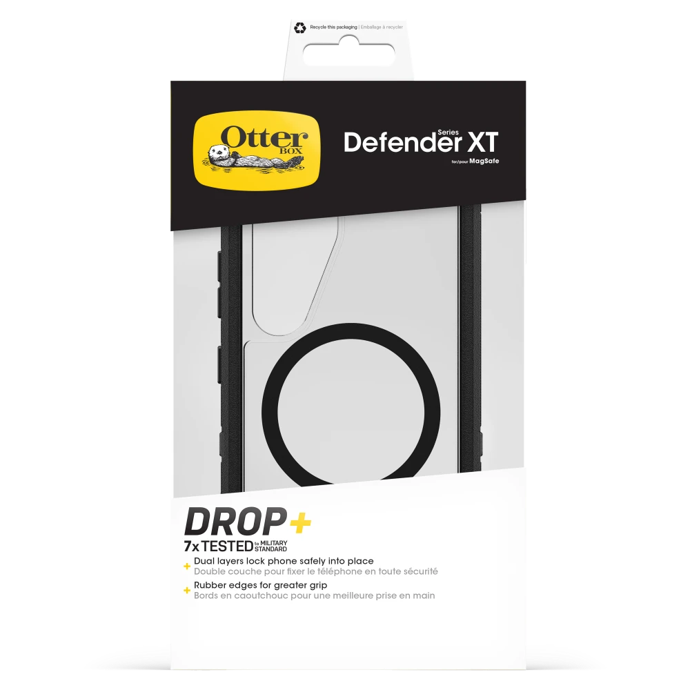 OtterBox - Defender Pro XT Clear Magnetic Case for Samsung Galaxy S25 - Dark Side