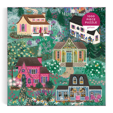 Galison - Joy Laforme The Cottage Hills 1000 Piece Puzzle in a Square Box