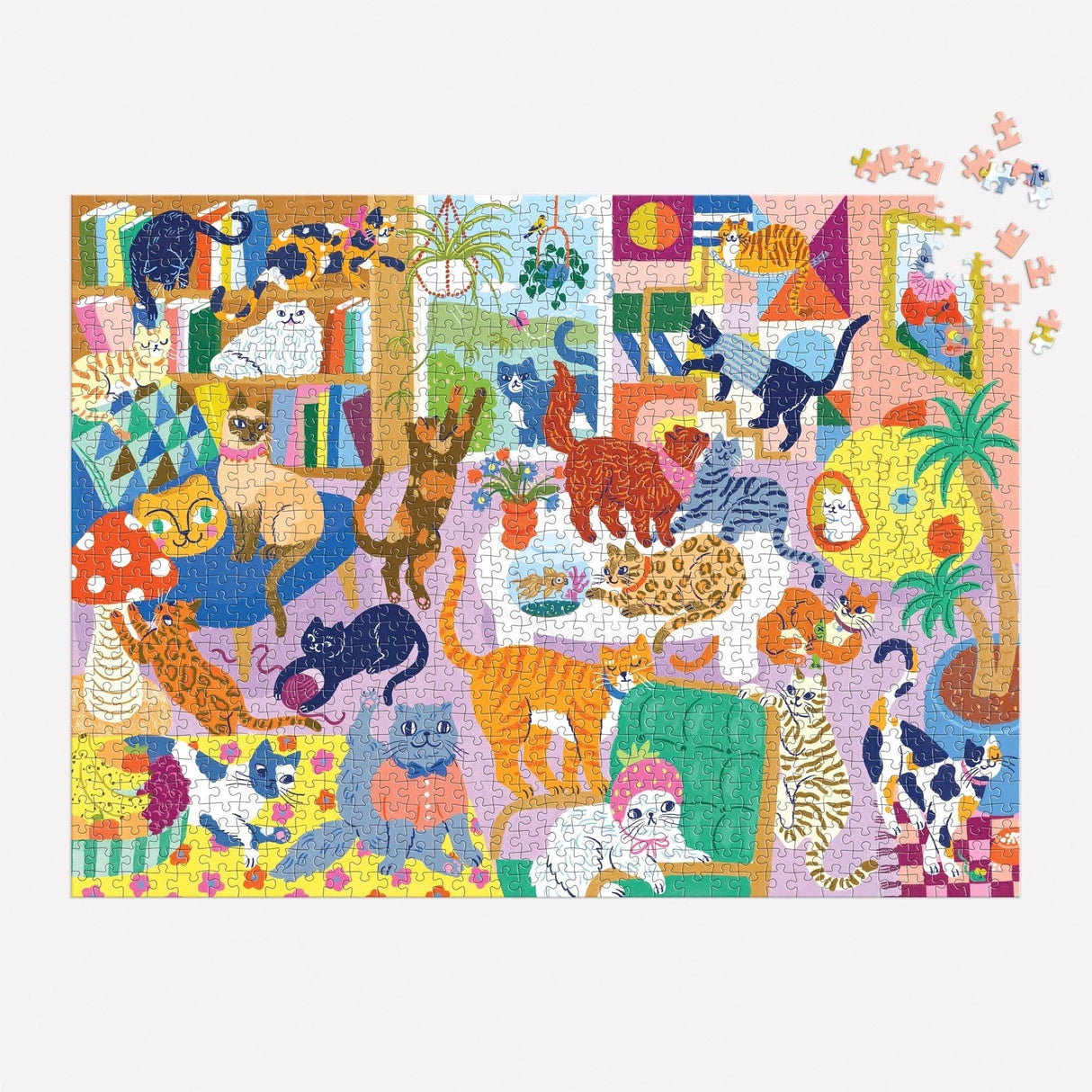 Mudpuppy - Cozy Cat Club 1000 Piece Family Puzzle