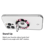 VELVET CAVIAR - Magnetic Phone Ring & Stand - Pink Rose Floral