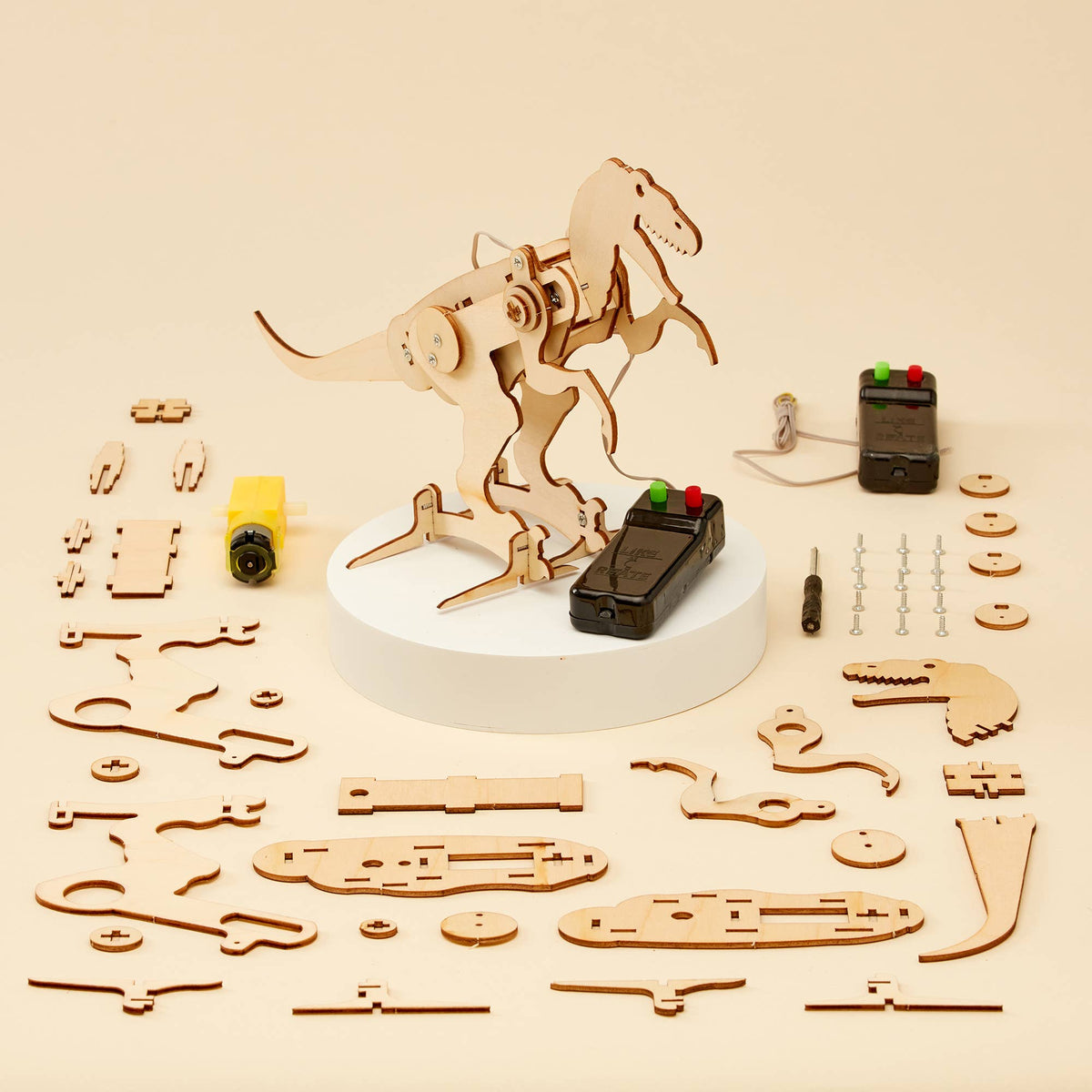 Kitsville - Dinosaur Robot DIY Kit - T-Rex, STEM Toy, Craft Kit
