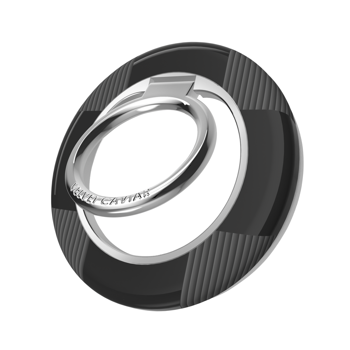 VELVET CAVIAR - Magnetic Phone Ring & Stand - Noir Vibe Checkered