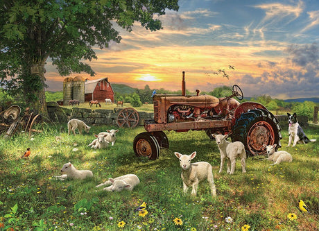 Cobble Hill - Field at Sunrise - 1000 Piece Puzzle